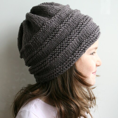 KNITTING PATTERN Oversized Slouchy Hat Knitting Pattern 08 - Etsy UK