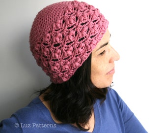 Crochet hat PATTERN, INSTANT DOWNLOAD crochet women beanie pattern crochet women hat pattern (122)