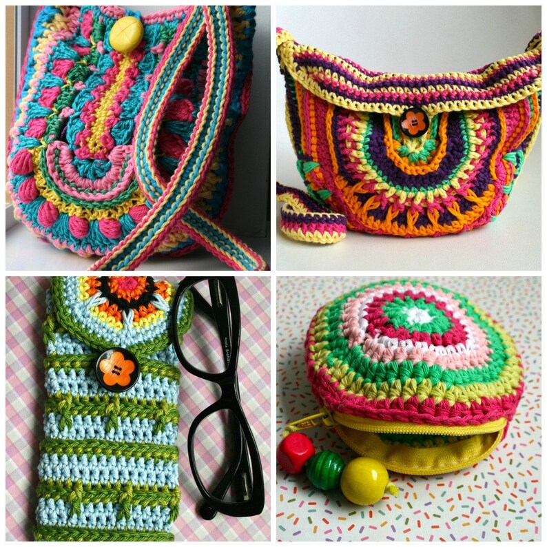 Crochet Patterns 4 Crochet Purse Patterns Sale Crochet Etsy