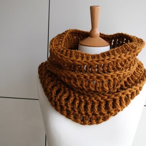 CROCHET PATTERN Crochet Scarf Pattern Women Men Lace Cowl - Etsy