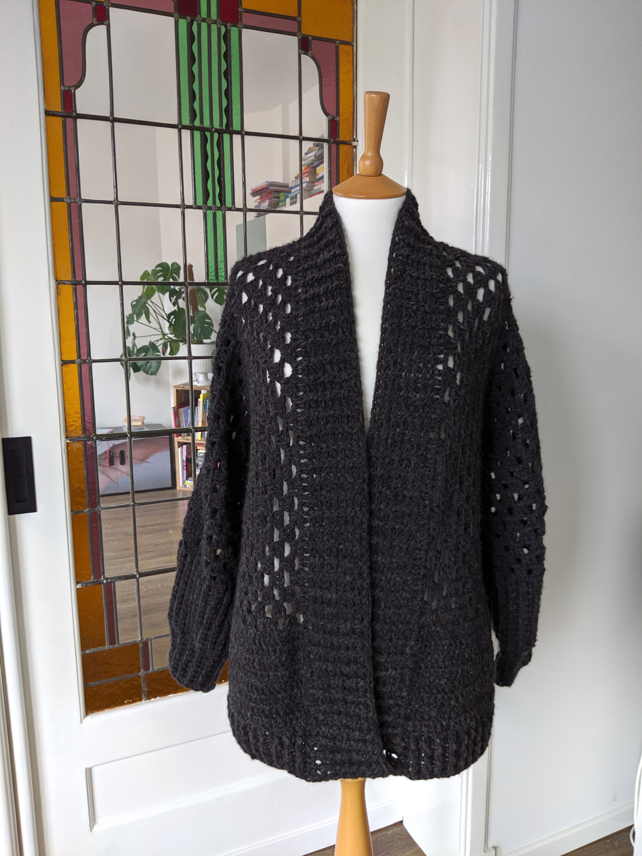 CROCHET PATTERN Coat Sweater Crochet Pattern Oversized Etsy