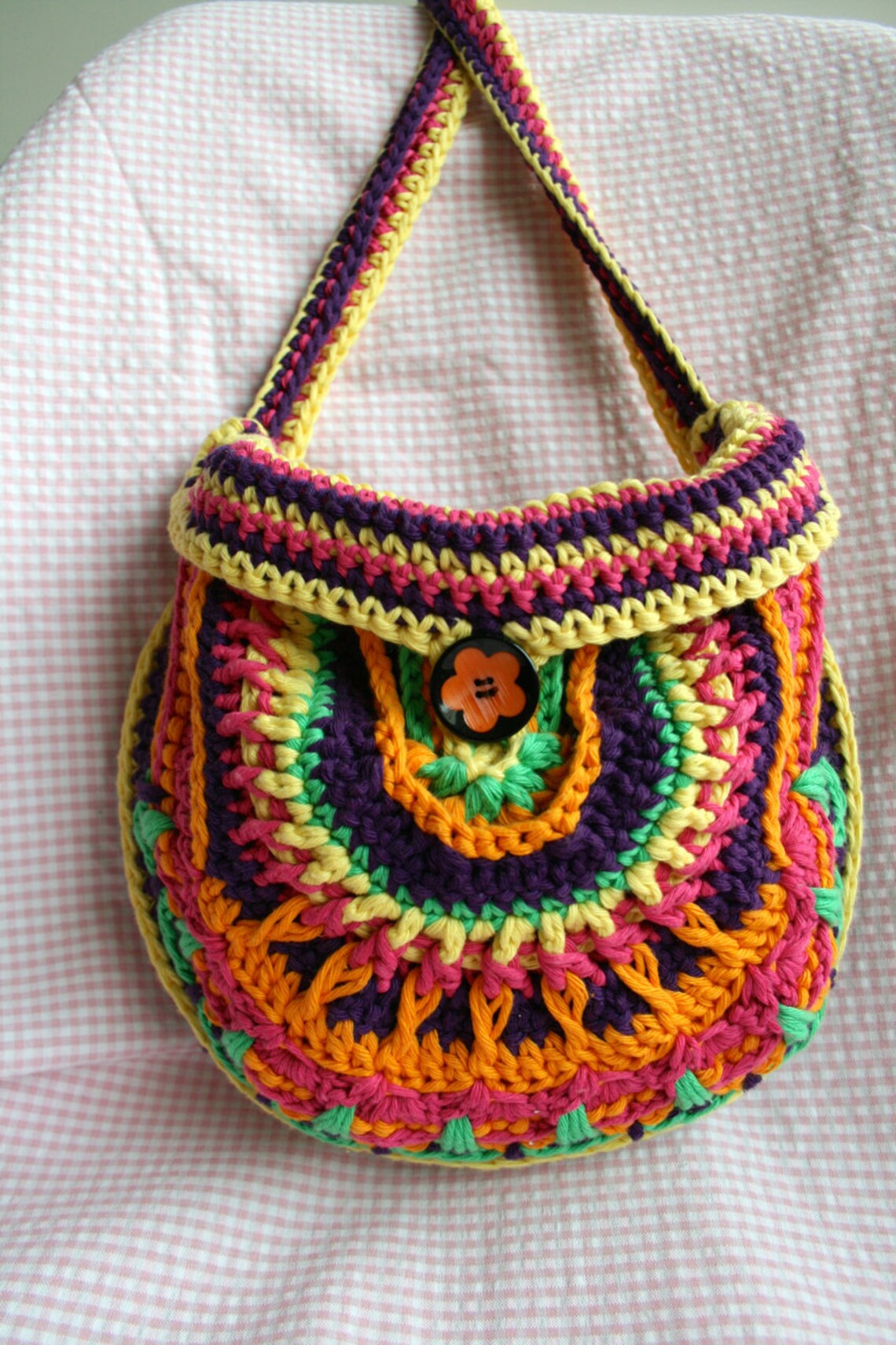 Crochet Pattern Crochet Bag Pattern Crochet Color Bag Etsy UK