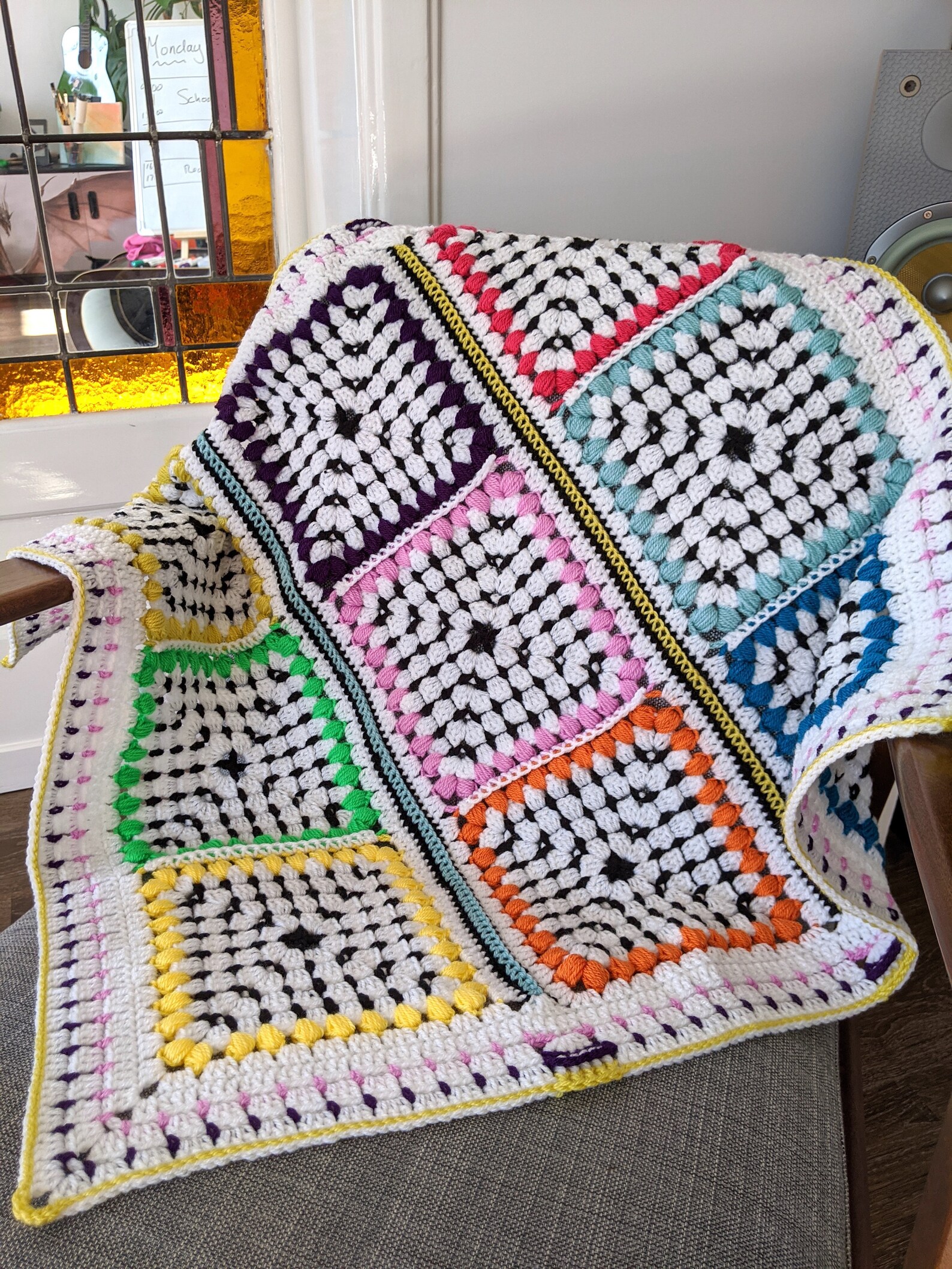 Crochet Pattern Baby Crochet Blanket Pattern Black and White - Etsy