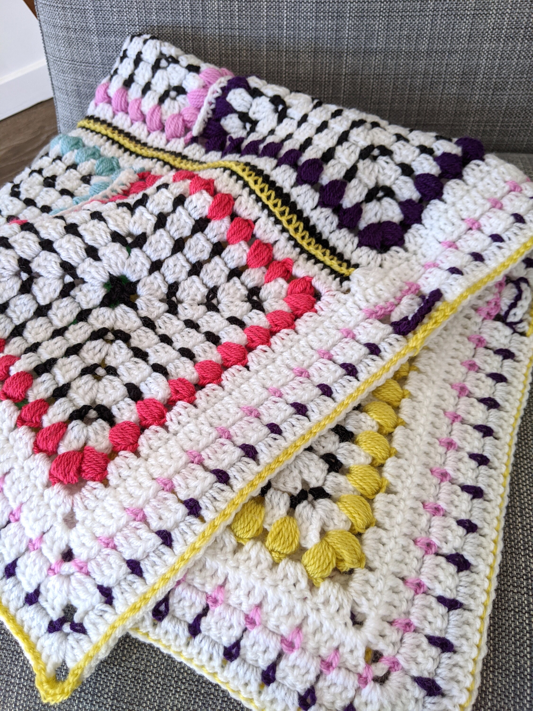 Crochet Pattern Baby Crochet Blanket Pattern Black and White - Etsy