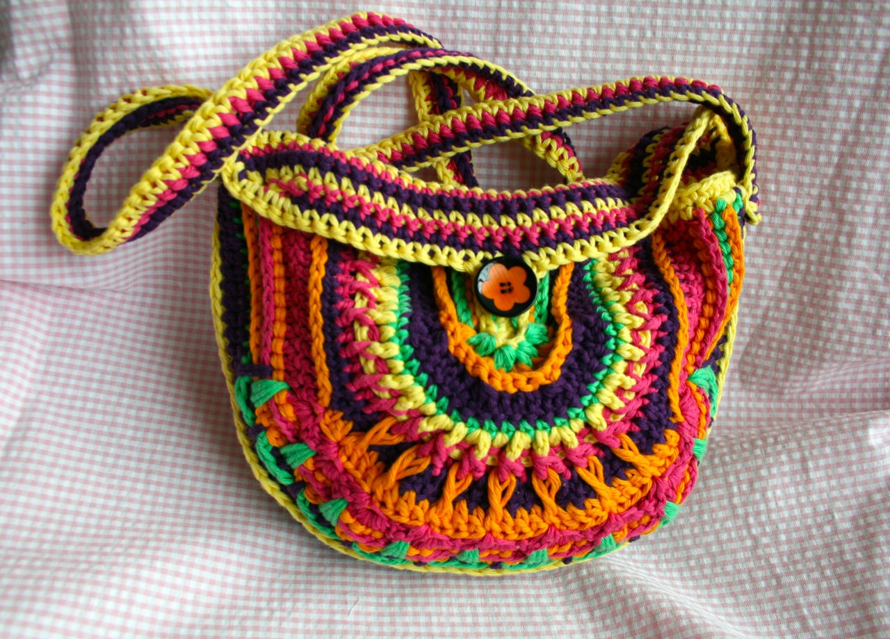 Crochet Pattern Crochet Bag Pattern Crochet Color Bag - Etsy UK