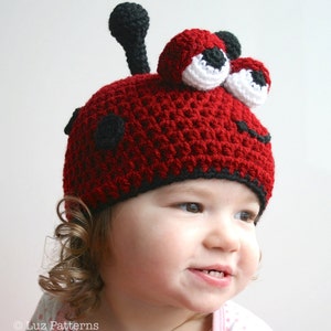 Crochet Hat Pattern Crochet Baby Ladybug Hat Pattern - Etsy
