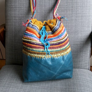 Crochet Pattern, Crochet Bag Pattern, Crochet Color Bag Pattern, Boho ...