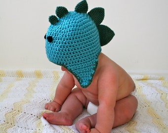 CROCHET PATTERN, crochet hat pattern crochet baby dinosaur hat pattern, T Rex crochet hat pattern (92) Instant Download