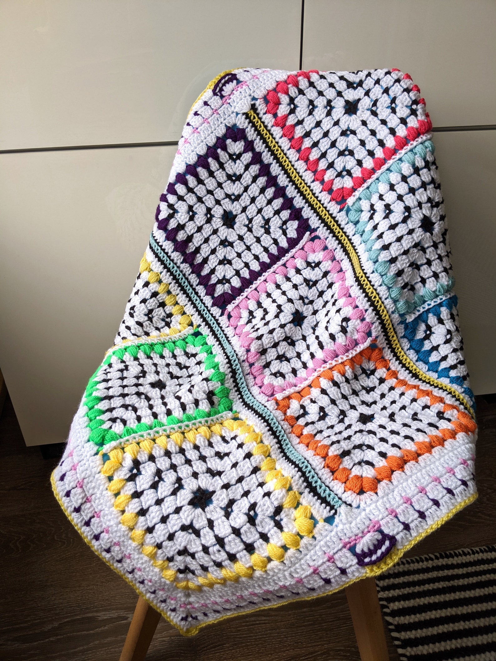 Crochet Pattern Baby Crochet Blanket Pattern Black and White - Etsy