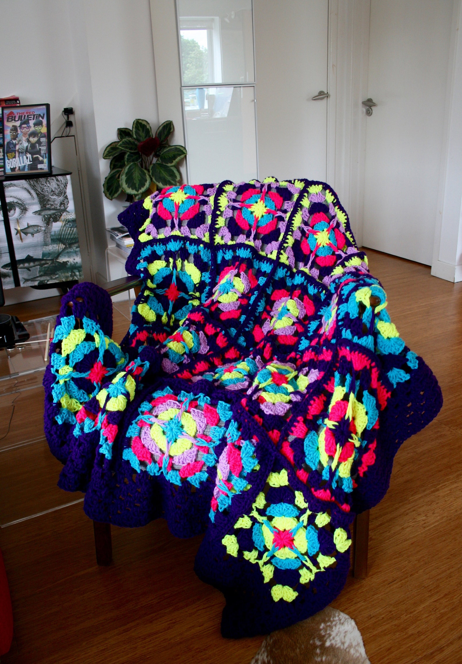 Crochet Blanket Pattern Stained Glass Blanket Crochet Pattern Etsy