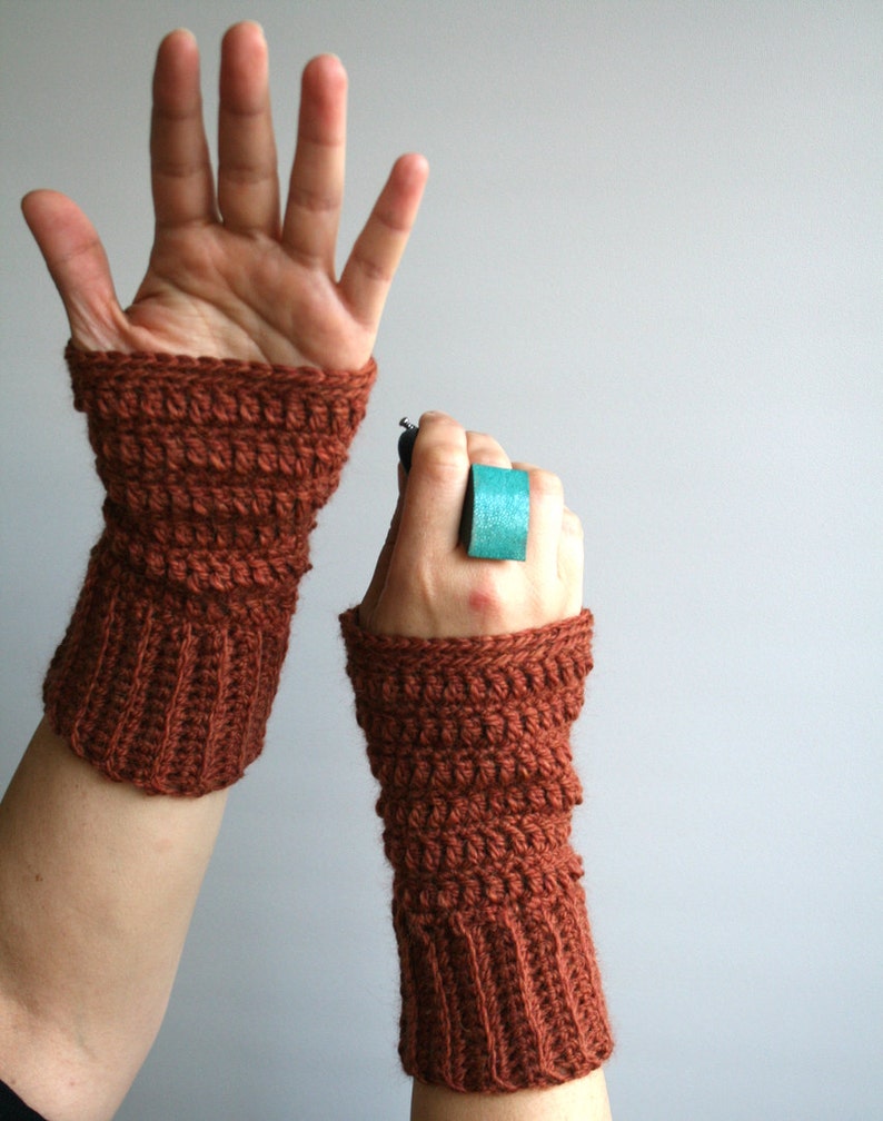 Crochet Pattern Fingerless Mittens Pattern Wrist Warmer Etsy UK