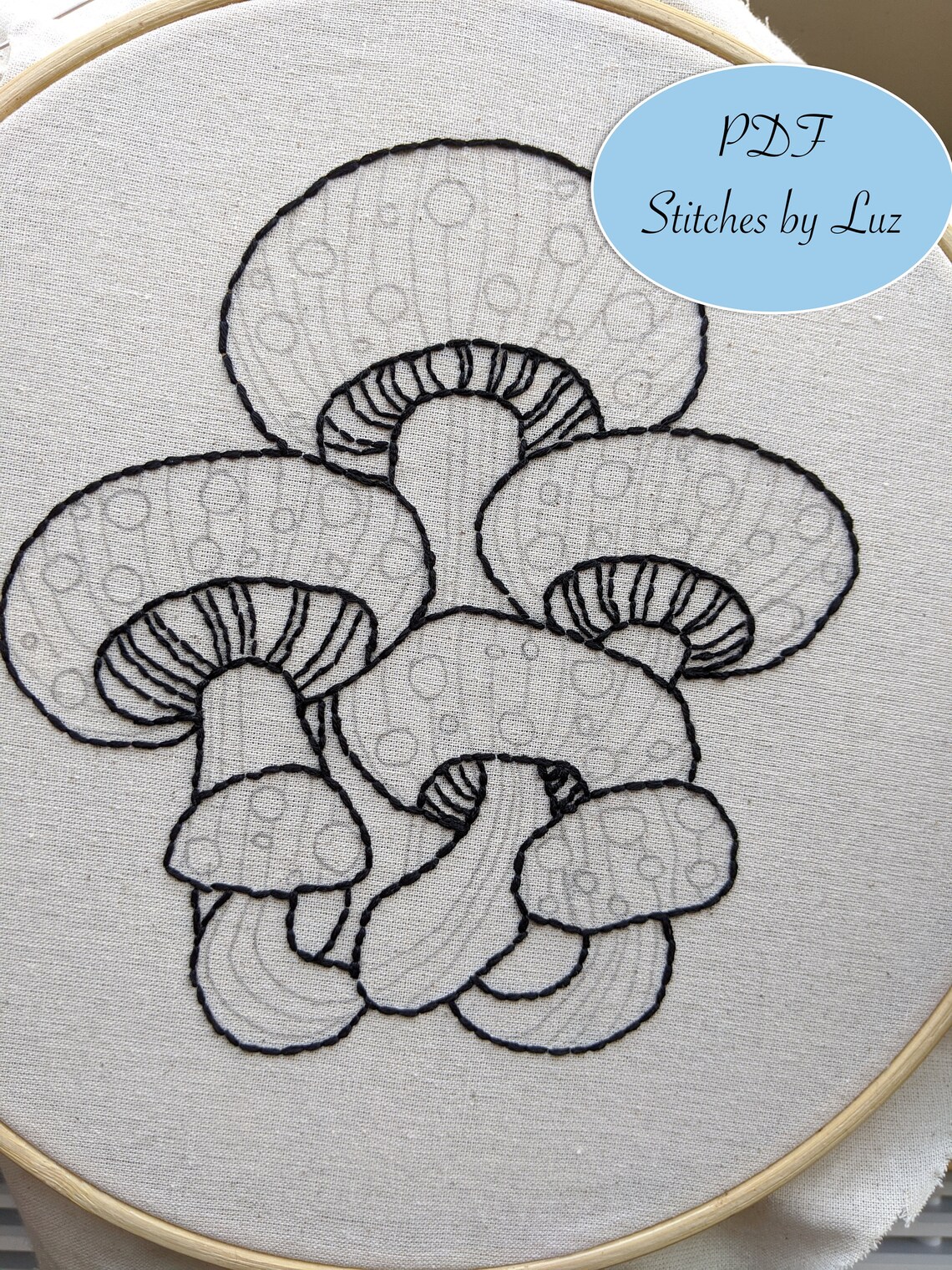 Pdf Embroidery Pattern Magical Mushrooms Pdf Embroidery - Etsy