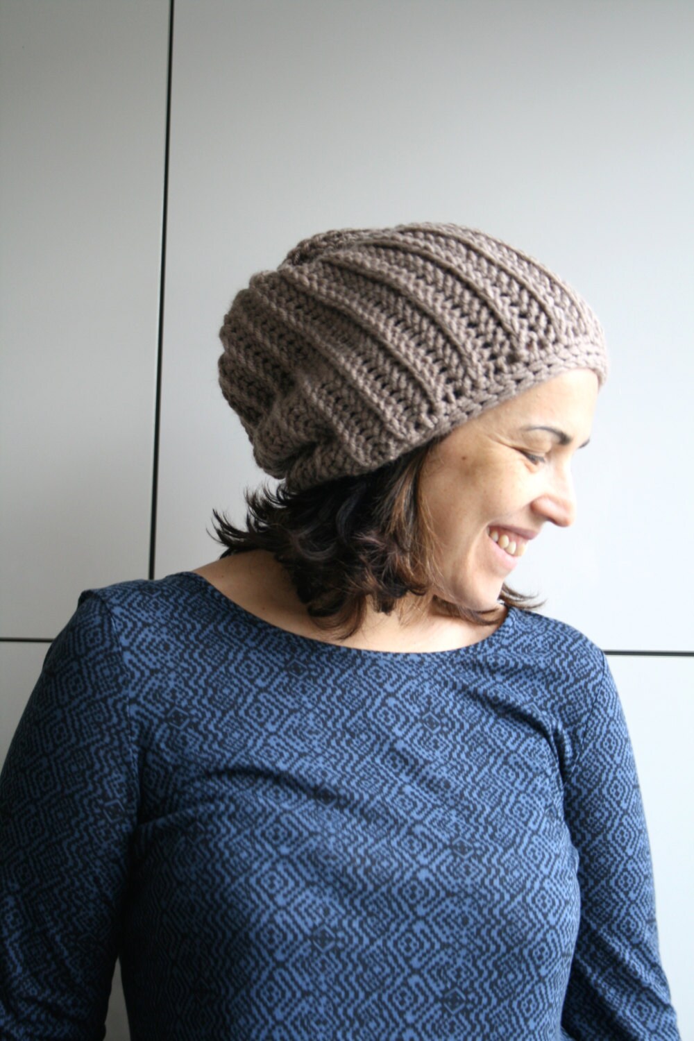 Knit Crochet Onesie and Hat