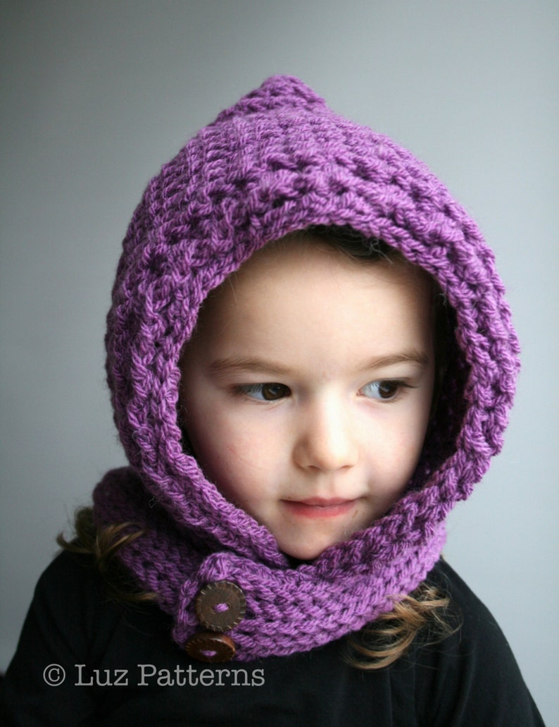 Crochet Patterns, crochet hat pattern, hoodie crochet pattern, hoodie hat beanie pattern, textured hoody pattern 129 INSTANT DOWNLOAD image 4