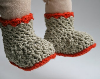 Crochet pattern, crochet baby pattern, easy crochet baby booties pattern, crochet baby shoes (105) INSTANT DOWNLOAD