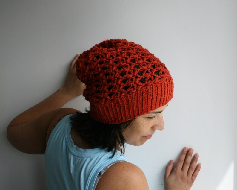 Crochet Pattern, slouchy hat crochet pattern, women beanie pattern crochet women hat pattern 147 zdjęcie 3