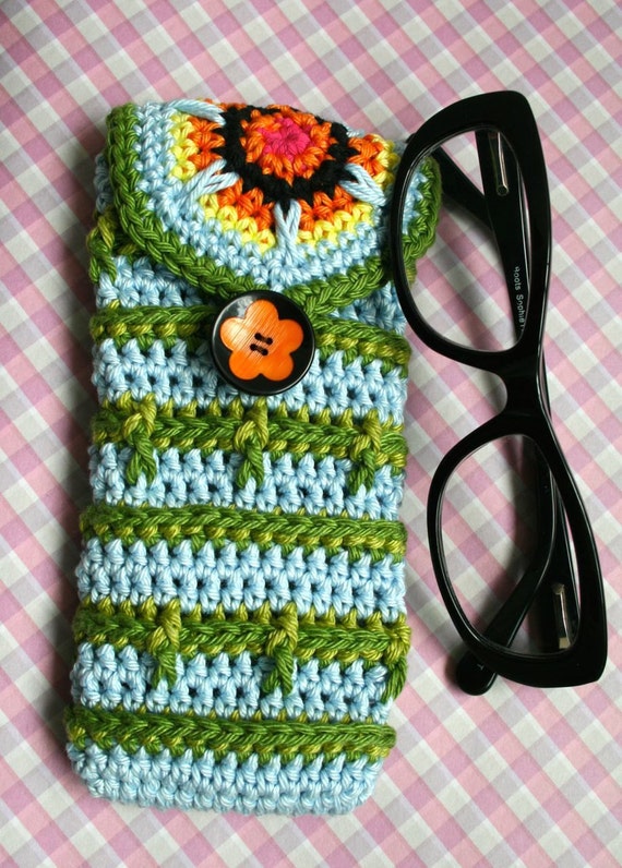 Crochet Pattern, Crochet Glasses Case Pattern, Crochet Purse