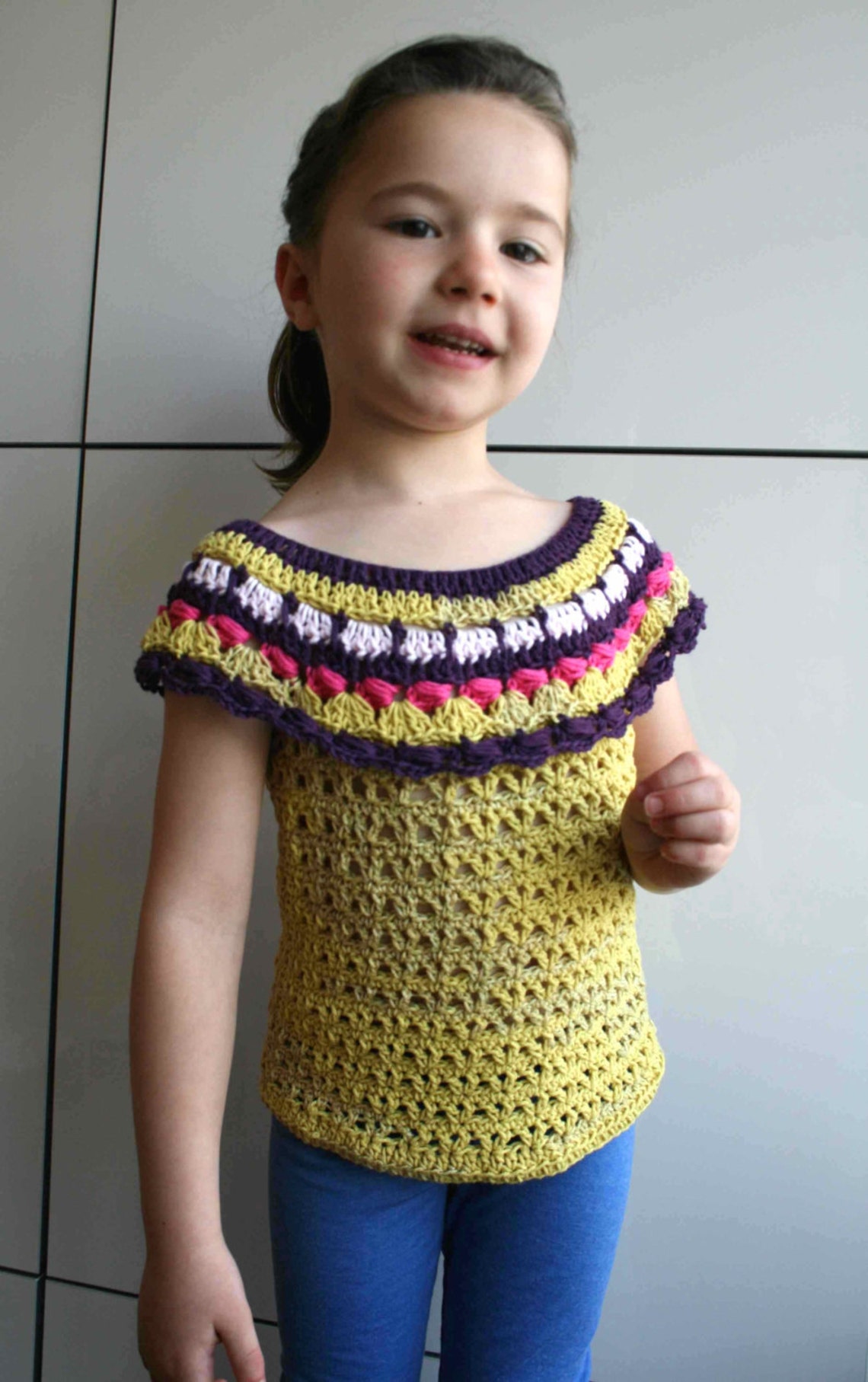 Crochet Pattern Crochet Girls Top Pattern Spring/summer - Etsy