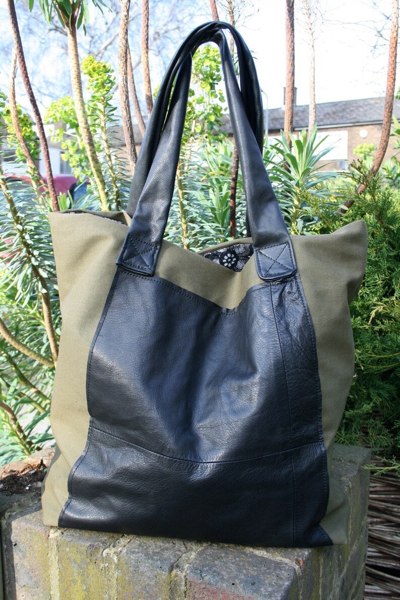 SEWING PATTERN Upcycled Leather Tote Bag Refashion Bag - Etsy UK