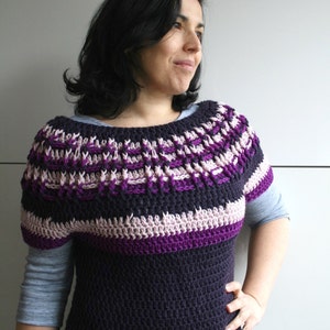 Crochet Pattern, INSTANT DOWNLOAD crochet pullover pattern, sweater crochet pattern, sweater fall crochet pattern 232 image 4