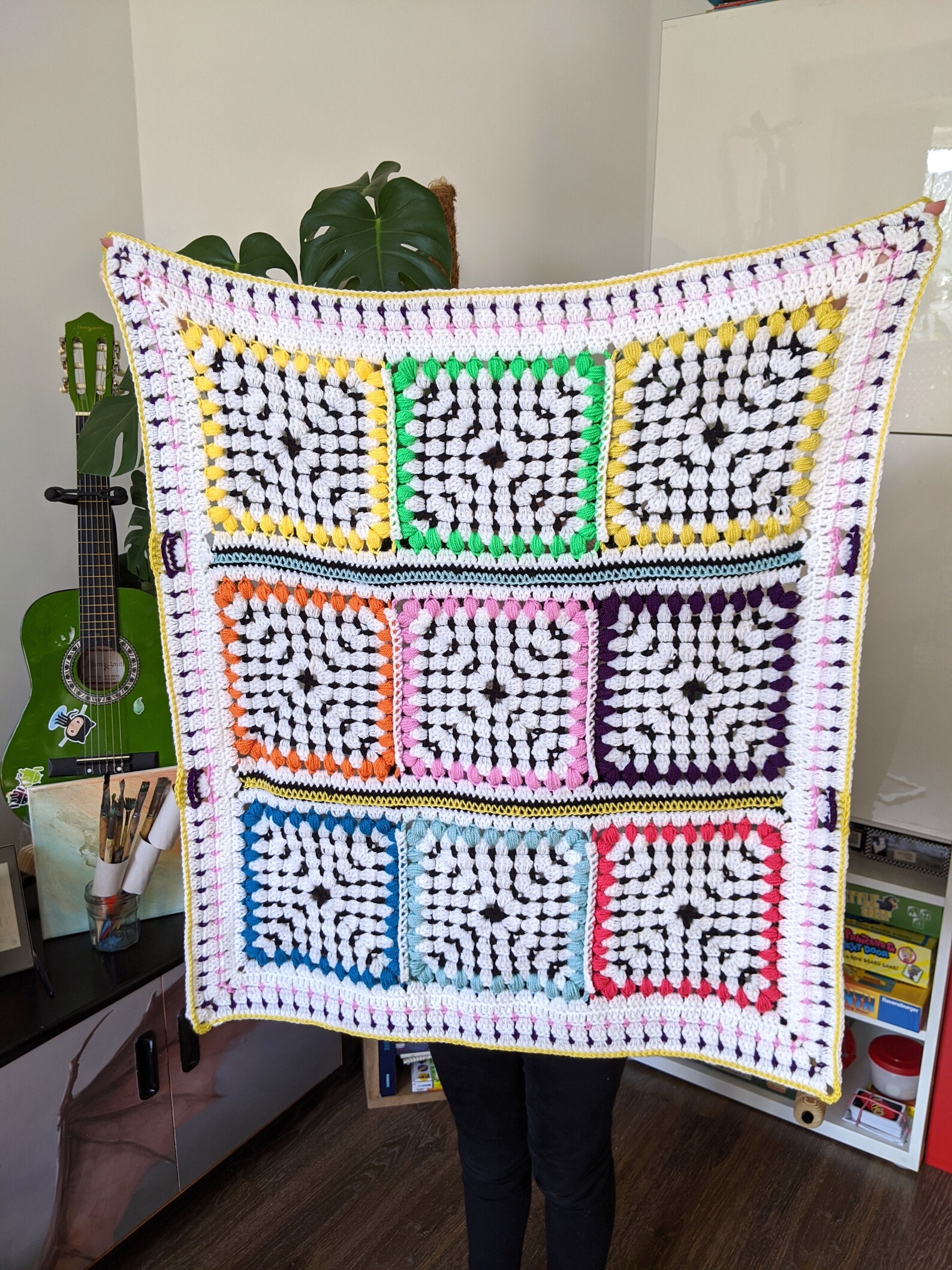 Crochet Pattern Baby Crochet Blanket Pattern Black and White - Etsy