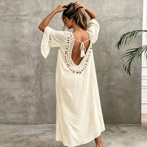 pom pom boho dress Boho Pompom Dress