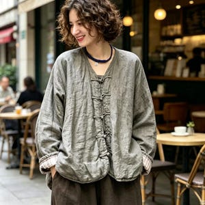 Chinese Linen Jacket - Etsy