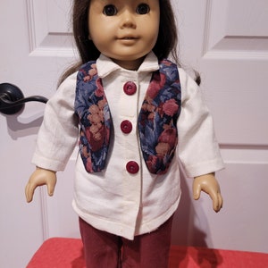 Vest and pant outfits for AG or 18 Doll
