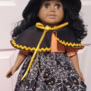 Witches Dress with Hat for AG or 18&quot; doll