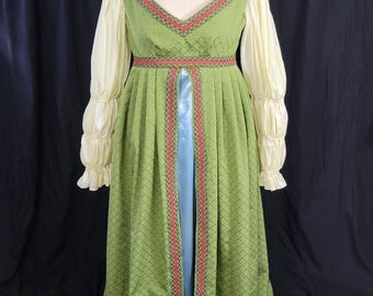 Vestido renacentista verde - Grande