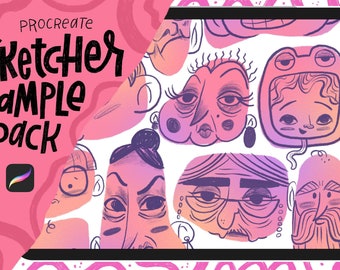Procreate Sketching Brushes Sample Pack, Digital Art (Instant Download)