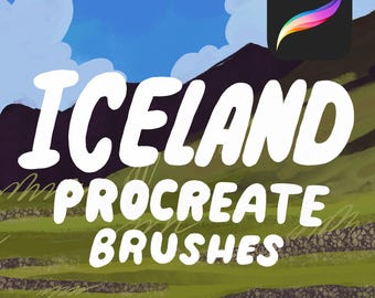 Island Procreate Pinselset – Landschafts- & Strukturpinselset