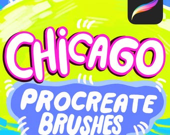 Chicago Procreate Brush Pack - Städtische Texturpinsel für digitale Kunst - Stadtbildpinsel