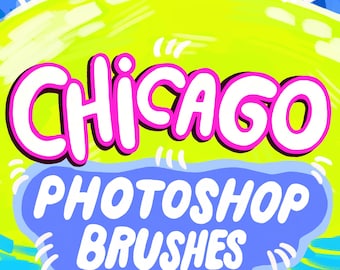 Chicago Photoshop Brushes - Urban Art Texturpinselset (.ABR)