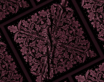 "Herbst Mauve ""Halstuch"" - All-over print."
