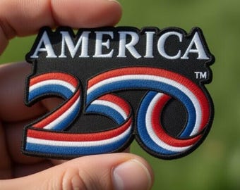 Parche del 250 aniversario de EE. UU. (1776-2026), parches bordados con la bandera estadounidense, parche personalizado para planchar o coser en chaquetas, sombreros, mochilas, ropa o como regalo.