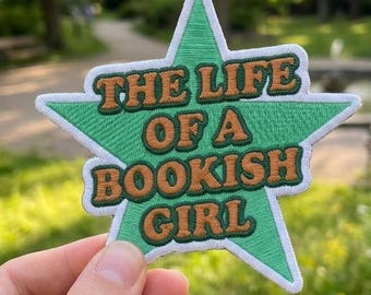 Life Of A Book Girl Patch, Kindle Bookish, Fantasy Romance Booktok Book Lover Patches, Aufnäher zum Aufbügeln, zum Aufbügeln für Kleidung, Hüte und Mützen