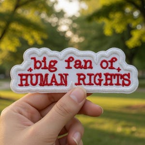 Parches de gran admirador de los derechos humanos, parches de activistas de protesta, parches de igualdad y justicia social, bordados para planchar y coser en chaquetas, sombreros y ropa.