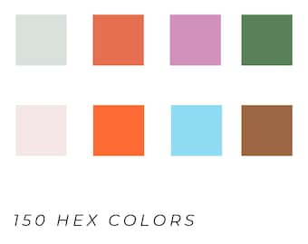 10 paletas de colores de marca | Paquete de paletas de colores de Canva | Colores de marca para Instagram | Guía de esquemas de color hexadecimales