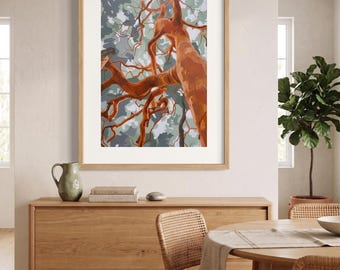 Sydney Red Gum Abstract Painting