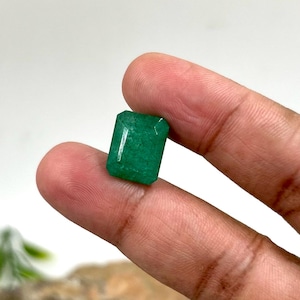 Naturlig zambisk smaragd 9,10 karat för tillverkning av smycken - ringar, hängen, halsband etc.