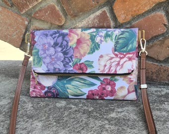 Bolso bandolera plegable, bolso vegano, bolso de mano vintage