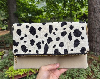 fold over crossbody, vegan handbag, vintage clutch