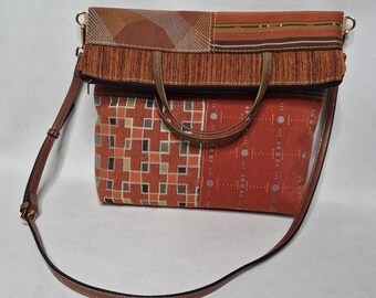 Bolso bandolera plegable, bolso de retazos, bolso 3 en 1
