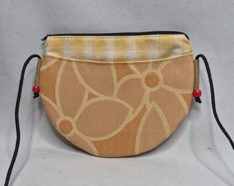 Half Moon Crossbody Bag, Adjustable Strap, Zippered Pouch, Exterior Pocket