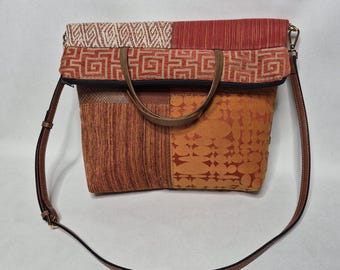 Bolso bandolera plegable, bolso de retazos, bolso 3 en 1