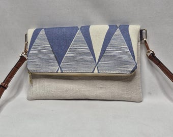fold over crossbody, vegan handbag, vintage clutch