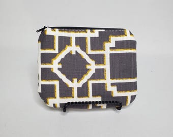 Bolsa de tela reciclada con cremallera: neceser pequeño, monedero