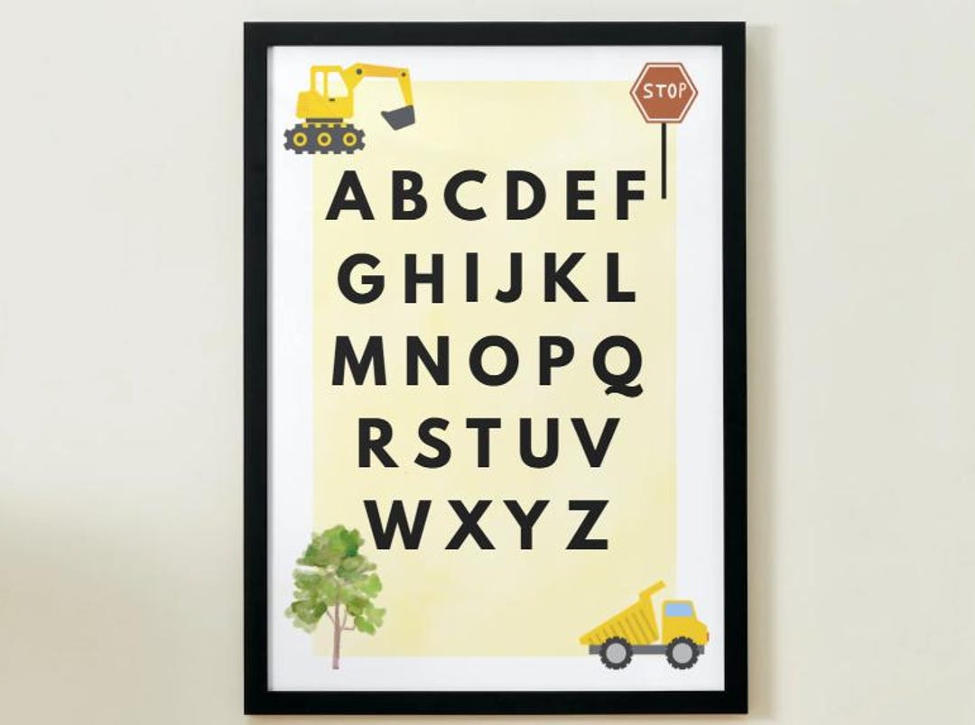 Alphabet Poster Printable for Kids | Educational Chart | Baby Room ...