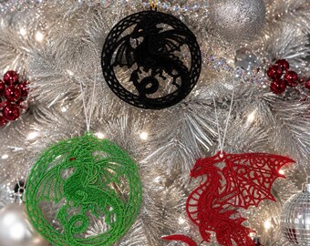 Celtic Style Dragon Ornament